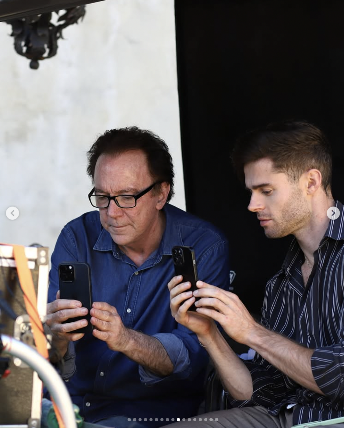 Director Charles Band and Eric Guilmette behind the scenes of "Dungeons of Ecstasy" | Source: instagram/erictaylorguilmette