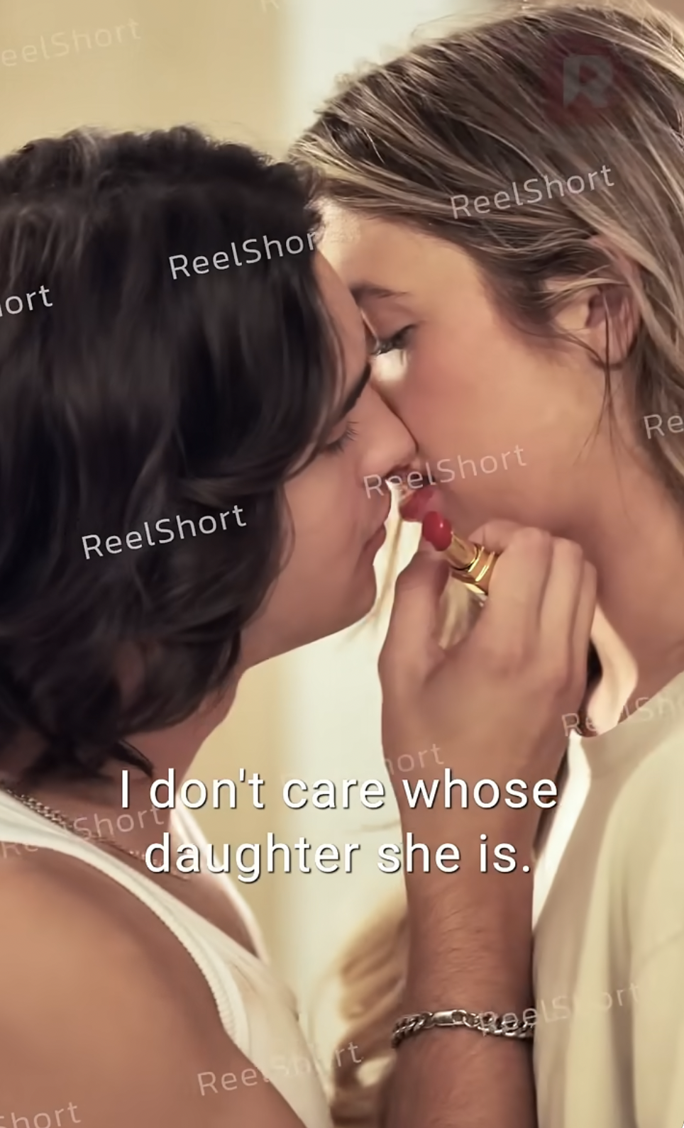 Luke Dodge and Hannah Lowery in "Tell Me Not to Love You" | Source: youtube/reelshortapp