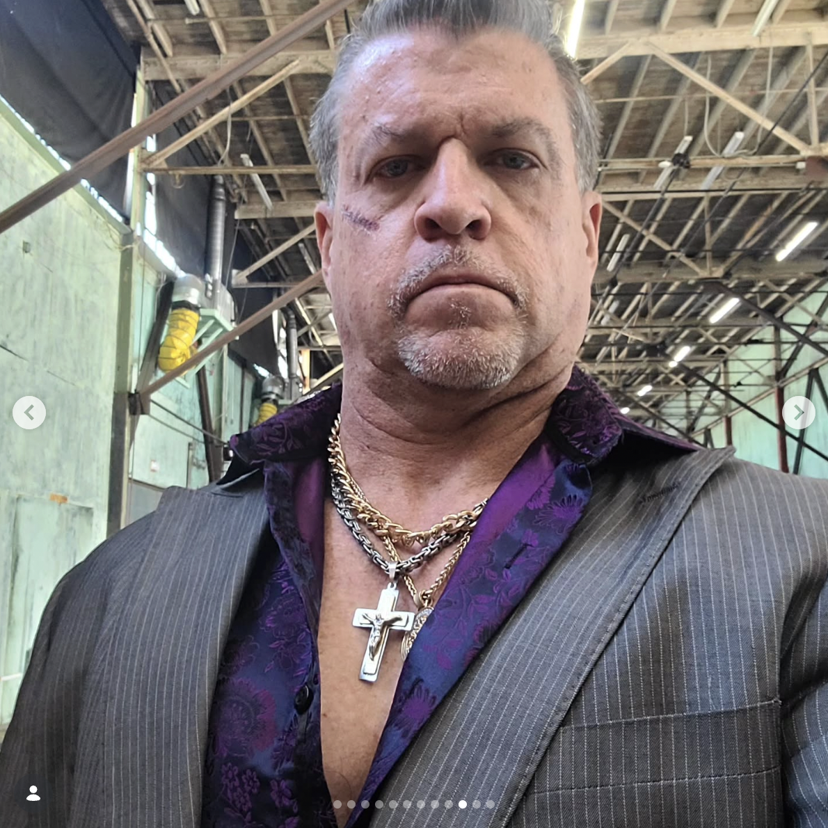 Greg Norris on the set of "The Hitwoman" | Source: instagram/gnorris29