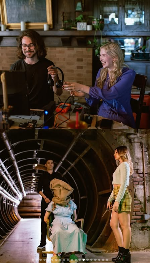 Kyra Wisely sharing laughs and filming dramatic scenes with her co-stars, as posted on December 31, 2024| Source: Instagram/kyrawisely