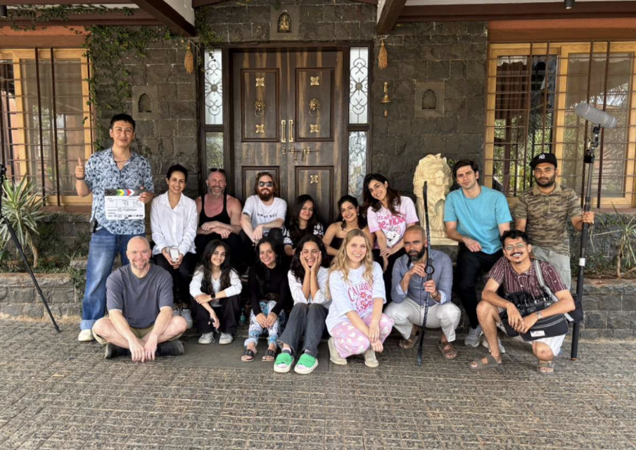 The cast and crew of "Inheritance Games." Robinson wrote several of the series' lead roles with specific actors in mind. | Source: Ed Robinson
