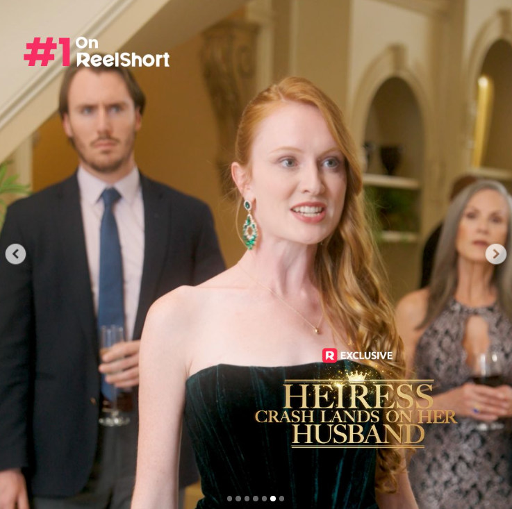 A dramatic confrontation unfolds in "Heiress Crash Lands on Her Husband," as posted on February 21, 2025 | Source: Instagram/reelshortapp