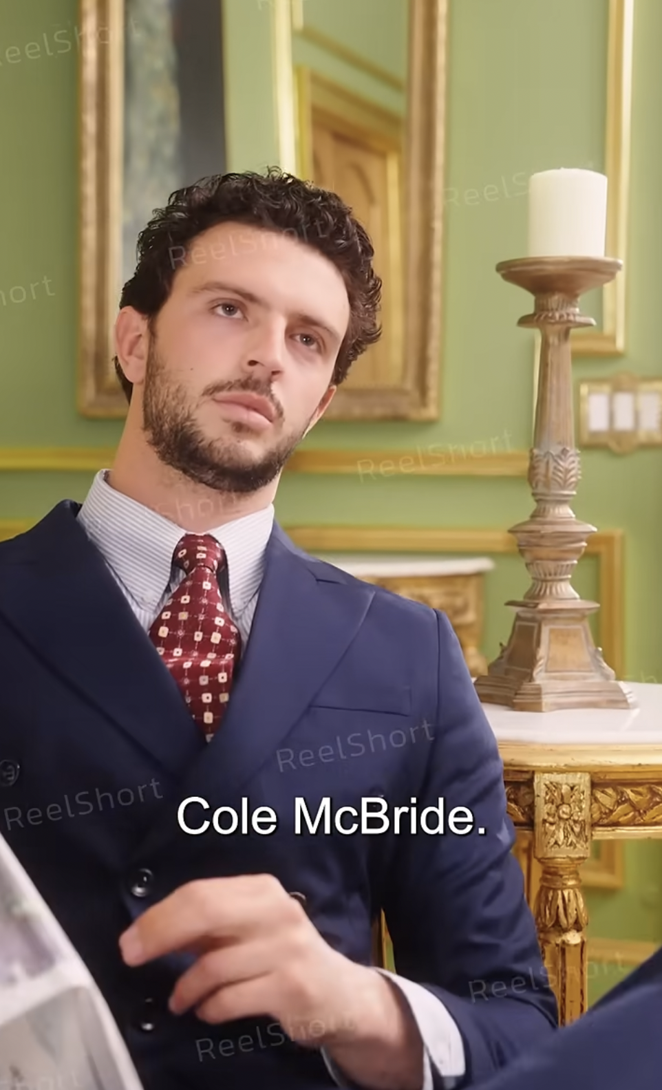 Christopher Quartuccio as Cole McBride in "My Double Proxy Marriage to a Billionaire" | Source: youtube/reelshortapp