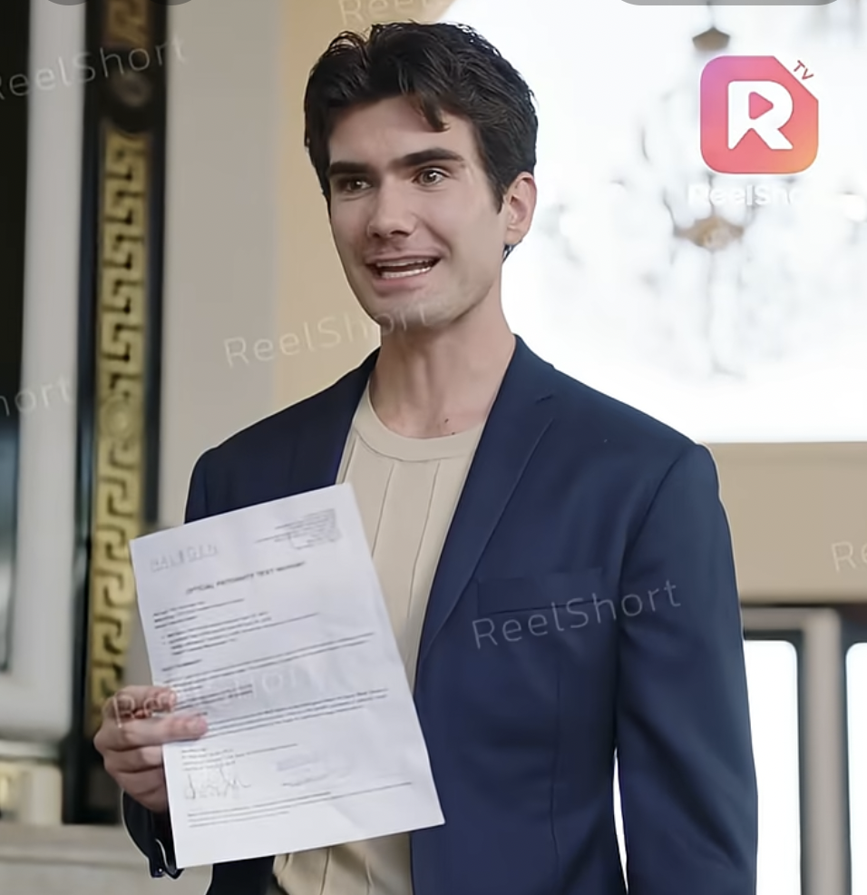 James Riseborough as Sean Baron in "Daddy Help! Mommy's in Prison!" Source: youtube/reelshortapp