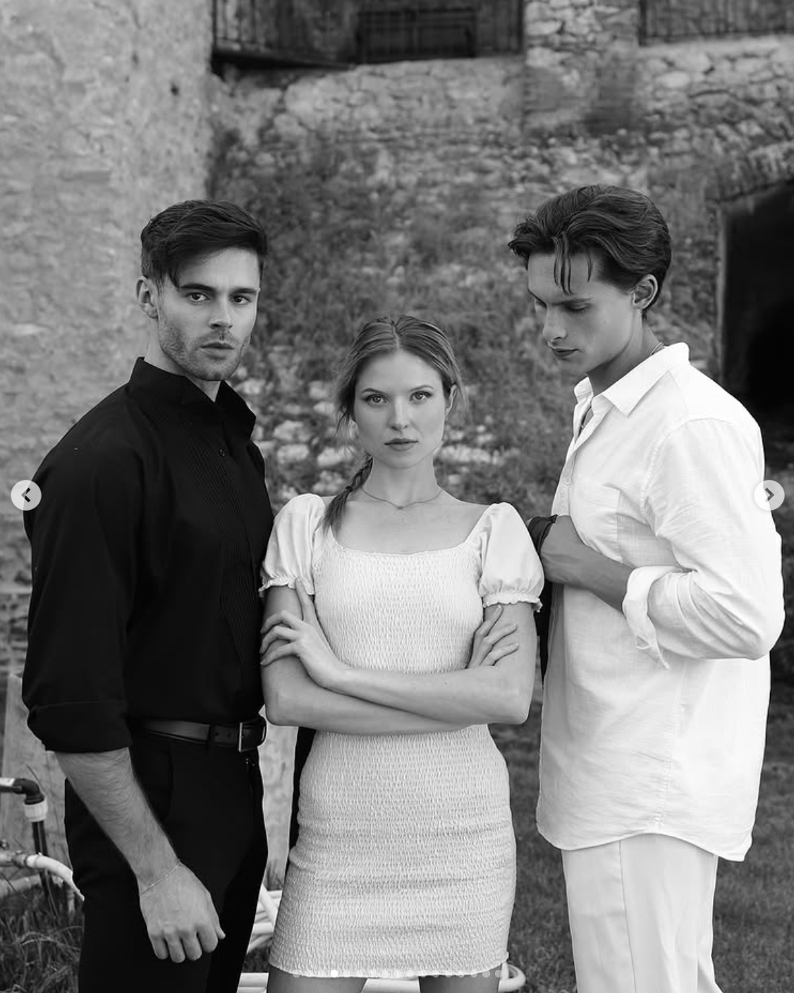 Eric Guilmette, Nicole Mattox, and Felix Merback behind the scenes of "Dungeons of Ecstasy" | Source: instagram/erictaylorguilmette