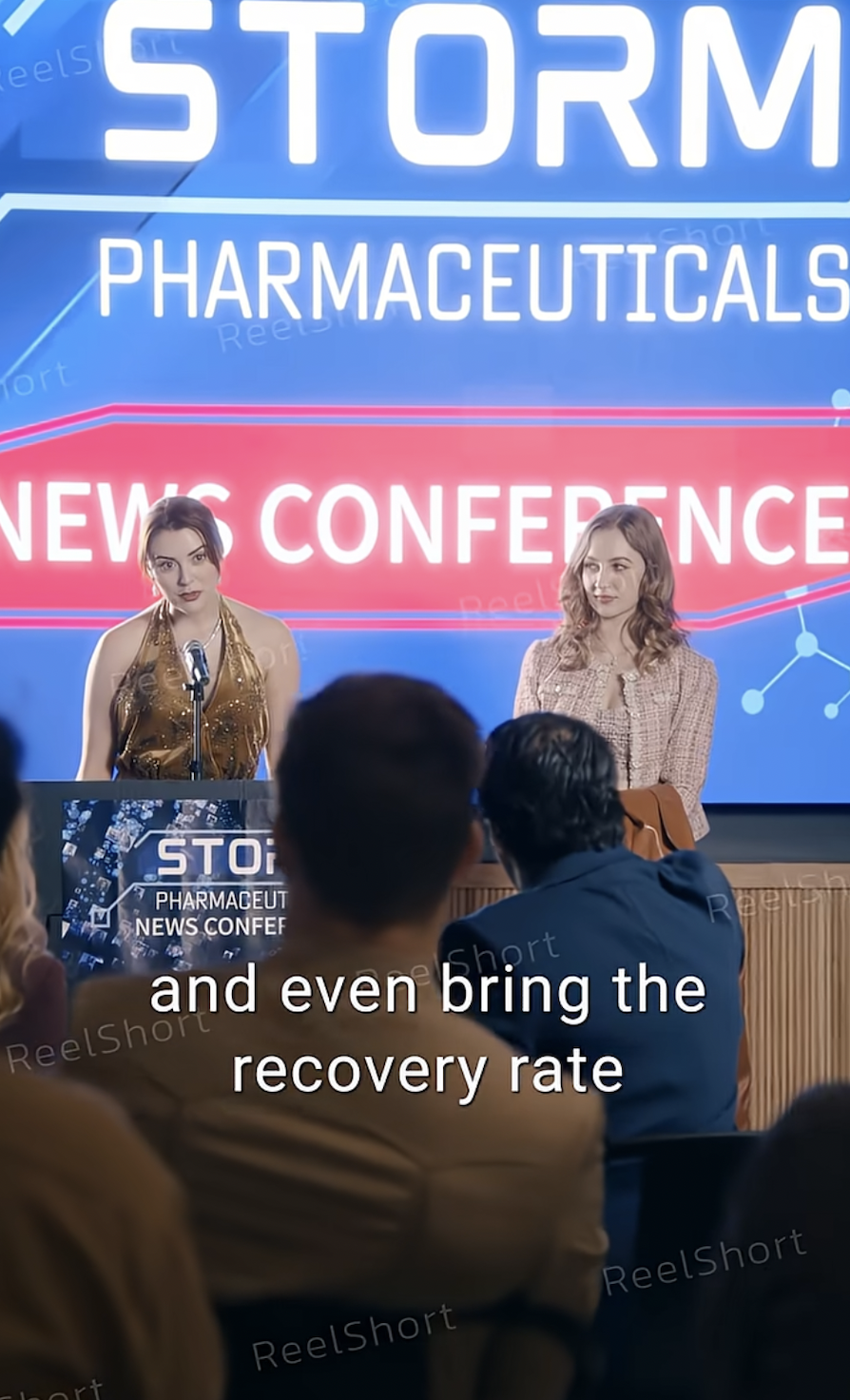 Cait Moira as Chloe Brooks and Hannah Chandler as Iris Brooks in "The Magnificent Bodyguard" | Source: youtube/reelshortapp