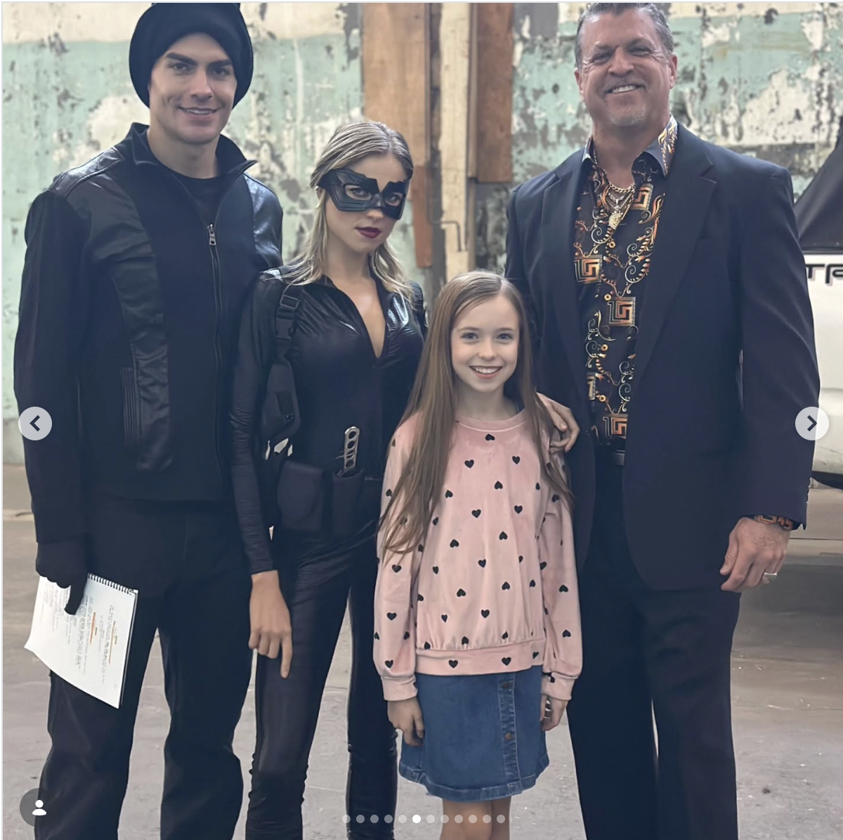 Seth Edeen, Nicole Mattox, Whitney Kleinheinz, and Greg Norris on the set of "The Hitwoman" | Source: instagram/gnorris29