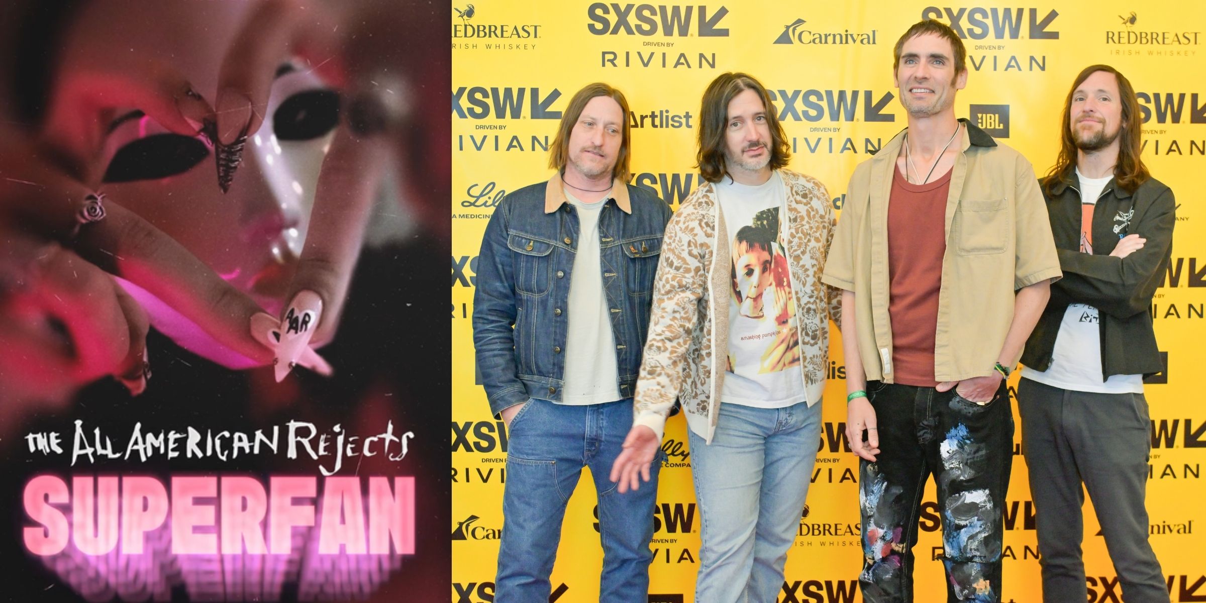 The poster for "The All-American Rejects: Superfan" | The All-American Rejects | Sources: instagram/therejects | Getty Images