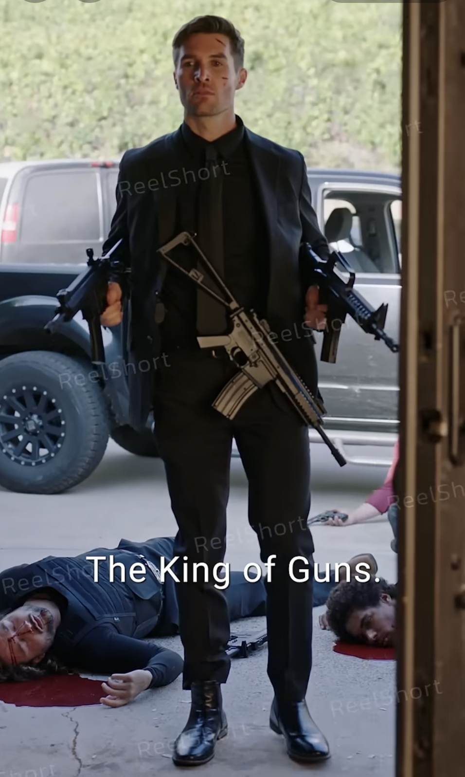 Marc Herrmann as Carl Oliver in "American Sniper: The Last Round" | Source: youtube/reelshortapp