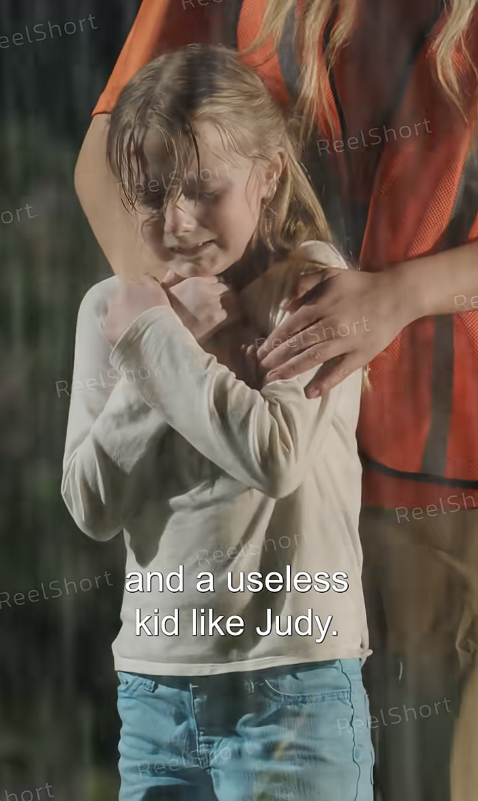 Piper Jean Jones as Judy Harrison in "Run Away Single Mom, Safe in His Arms" | Source: youtube/reelshortapp