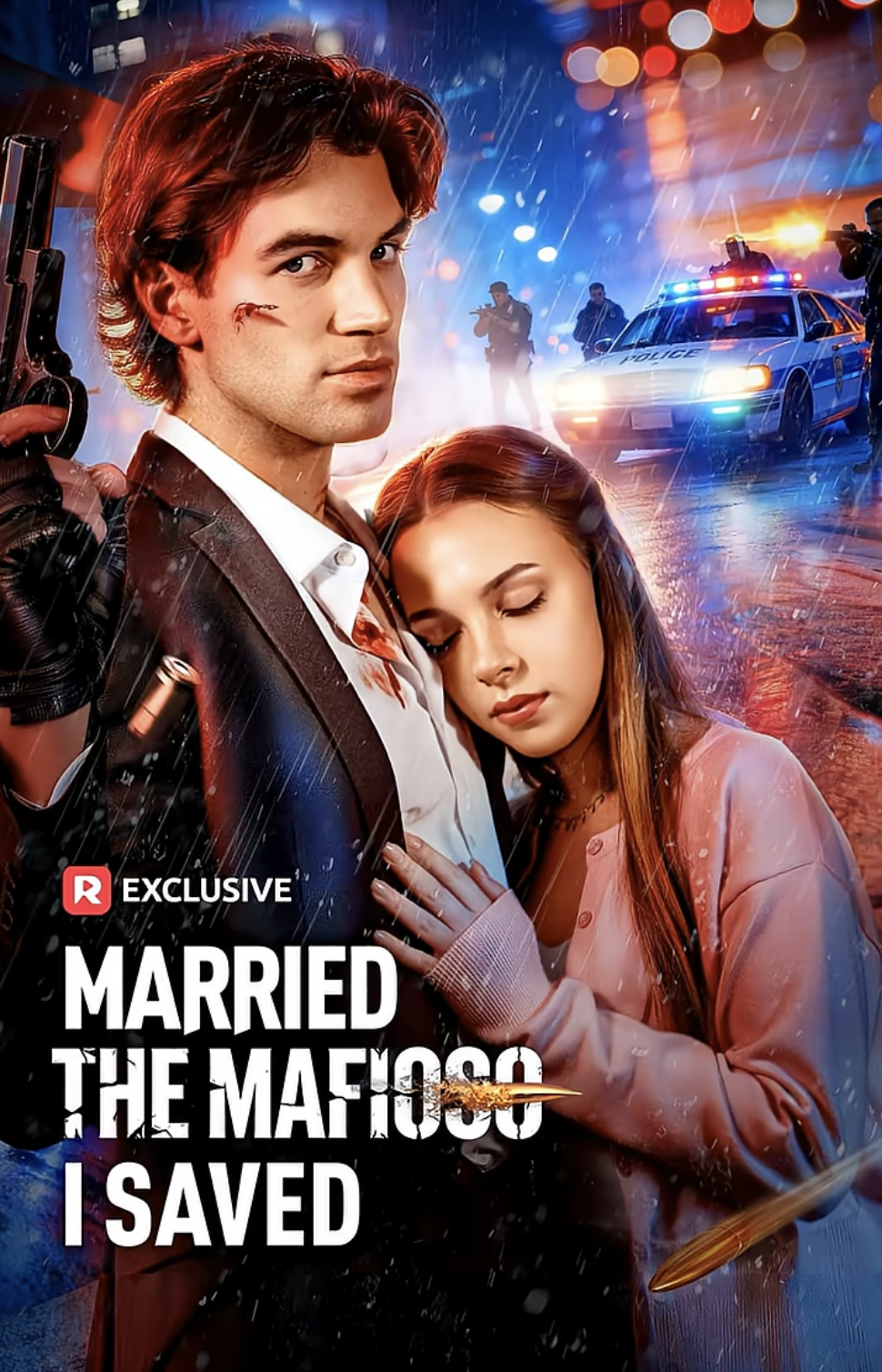 The poster for "Married the Mafioso I Saved" | Source: youtube/reelshortapp