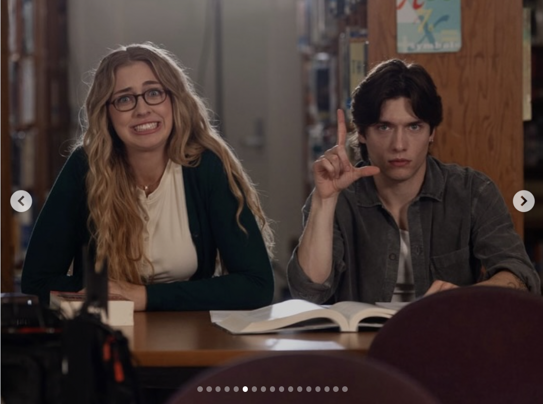 Behind the scenes with Ben Armstrong and Katelyn Rose in "Lessons in Love & Hate" | Source: instagram/kkatelyn_rose