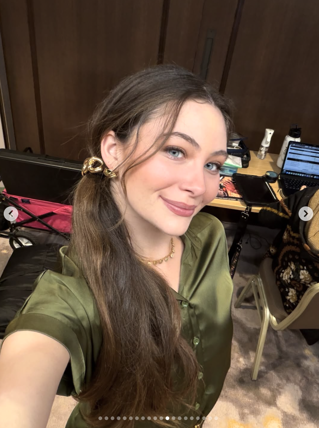 Gabrielle Faith Brown on the set of "Cancel the Wedding, Queen Moves On" | Source: instagram/gabriellefaithbrown