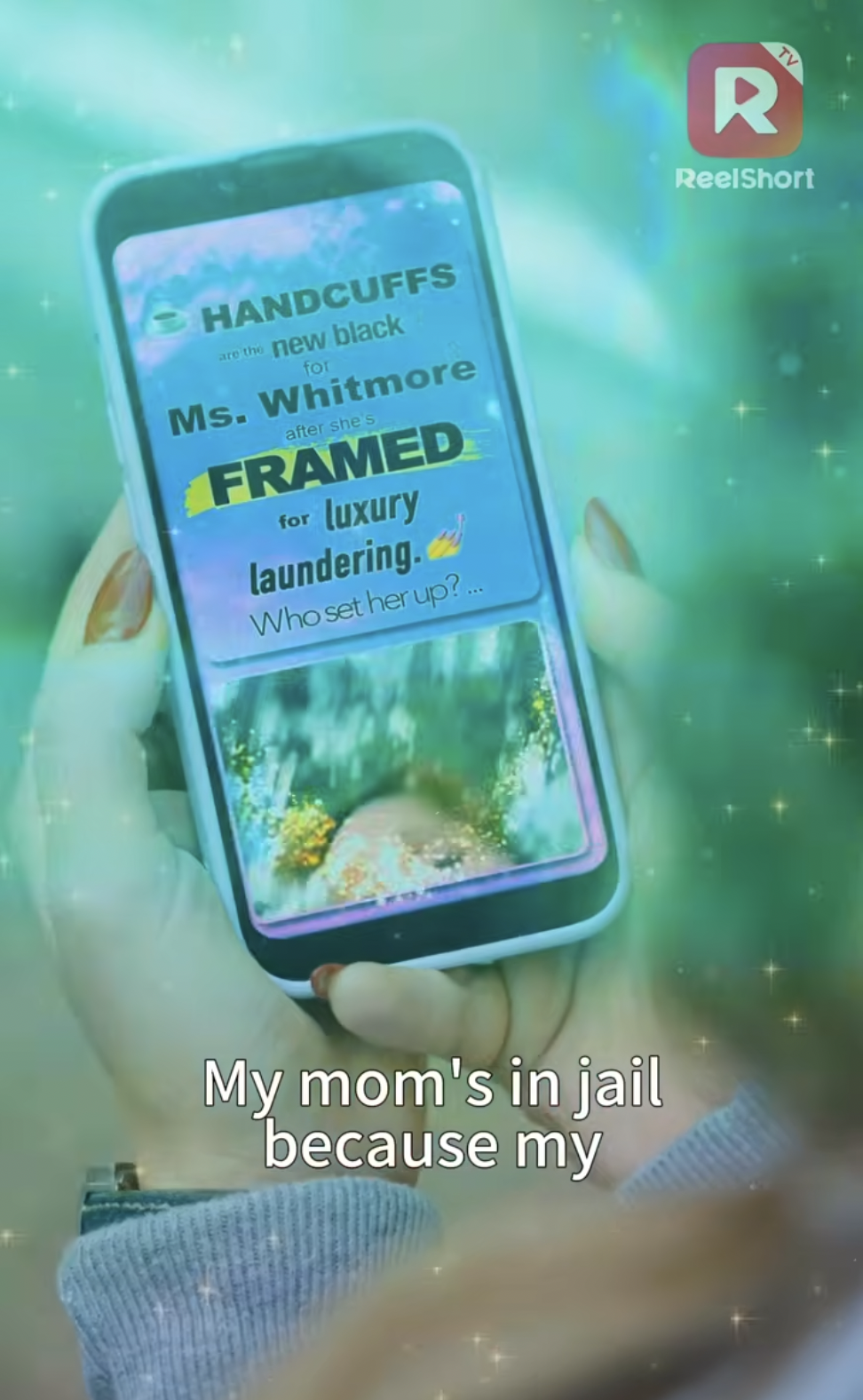 A message Zoey receives from the "Gossip Godmother" | Source: youtube/reelshortapp