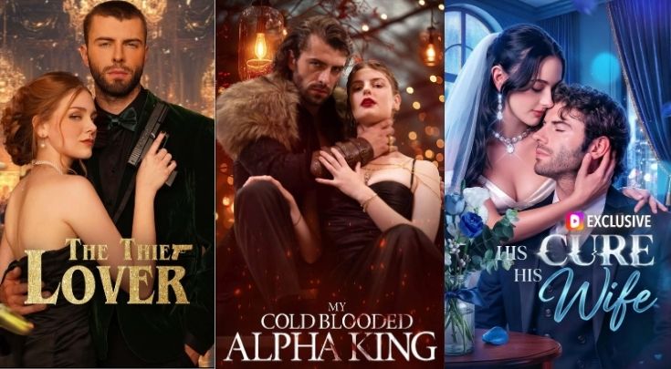 The posters for "The Thief Lover," "My Cold Blooded Alpha King," and "His Cure, His Wife" | Source: IMDb