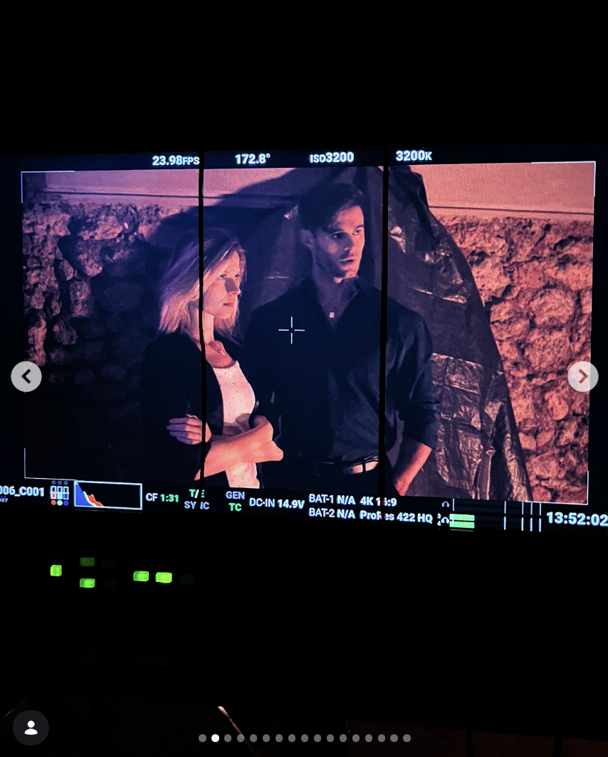 Nicole Mattox and Eric Guilmette behind the scenes of "Dungeons of Ecstasy" | Source: intstagram/erictaylorguilmette