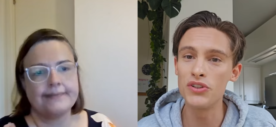 Jen Cooper and Felix Merback during an interview on September 5, 2025 | Source: Youtube/Vertical Drama Love