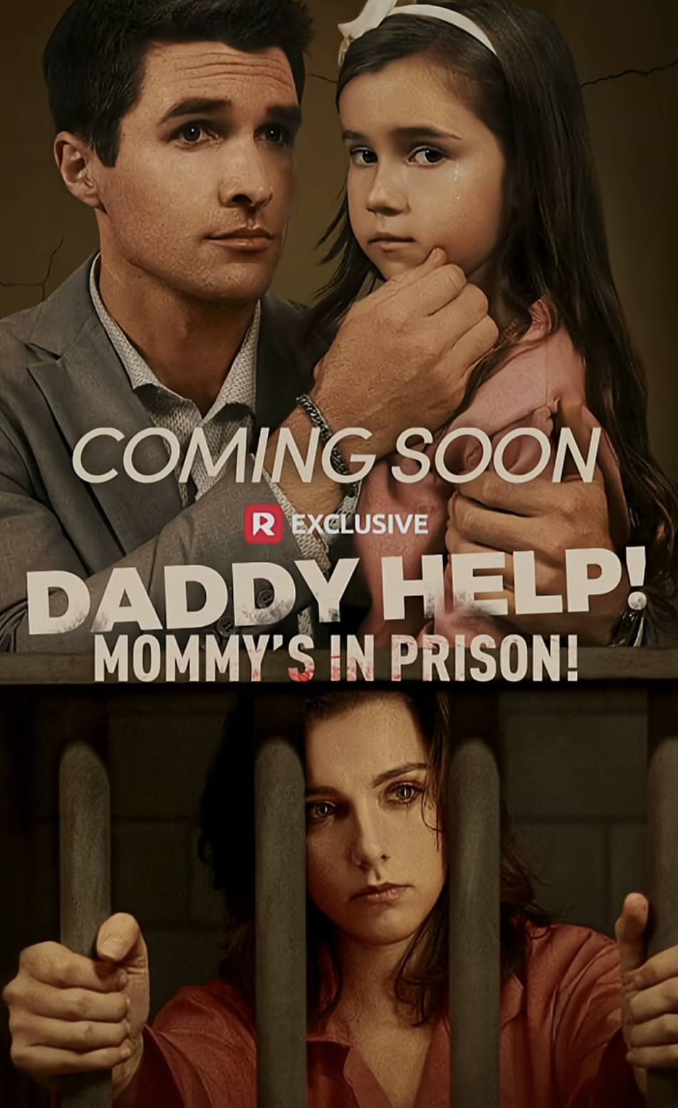 The poster of "Daddy Help! Mommy's in Prison!" from the series trailer | Source: youtube/reelshortapp