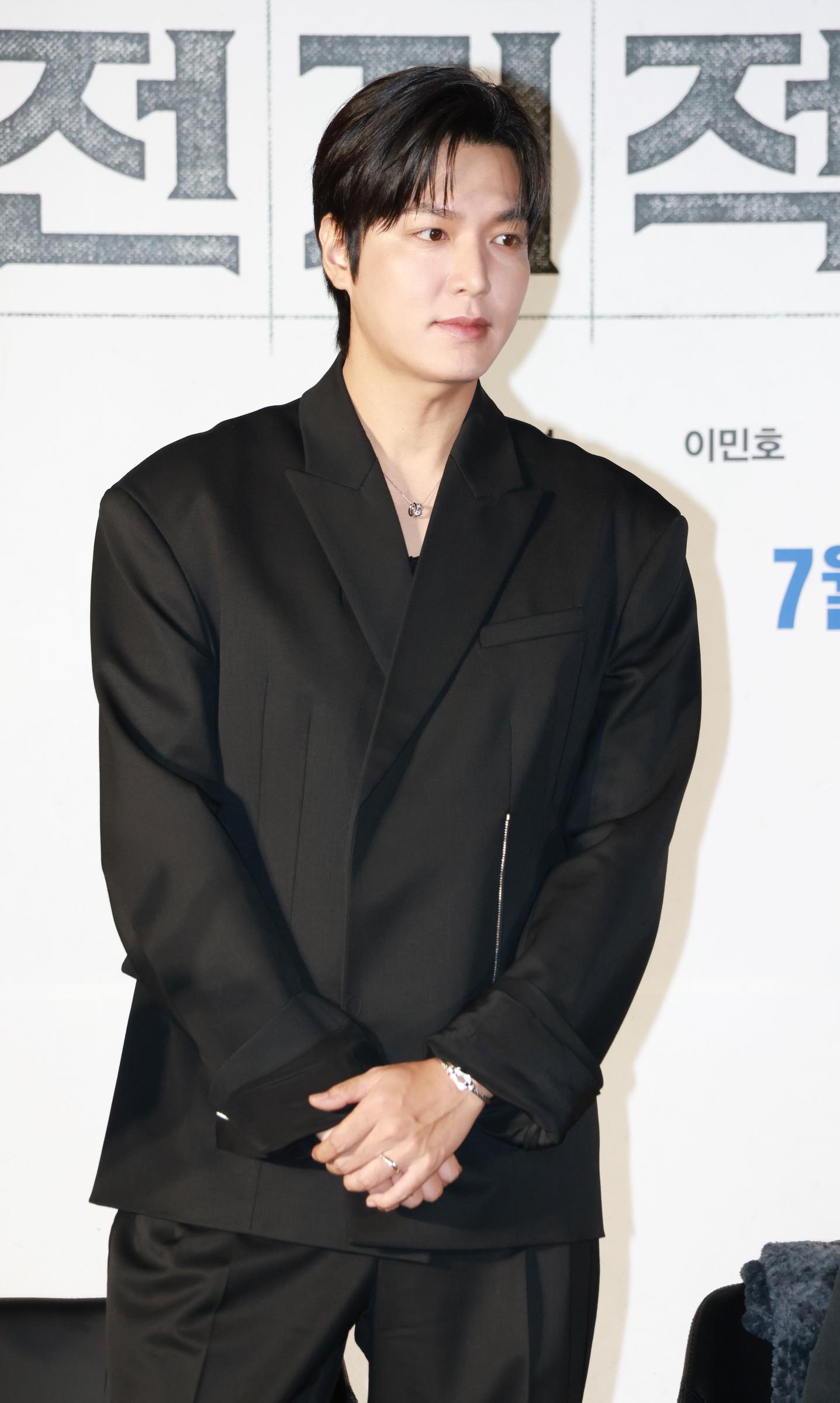 Lee Min-ho attends the press conference for the film "The Prophet: Omniscient Reader" at Lotte Cinema Konkuk University in Seoul on June 17, 2025 | Source: Getty Images