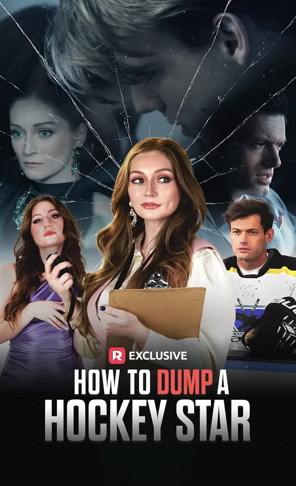 The poster for "How to Dump a Hockey Star" | Source: youtube/reelshortapp