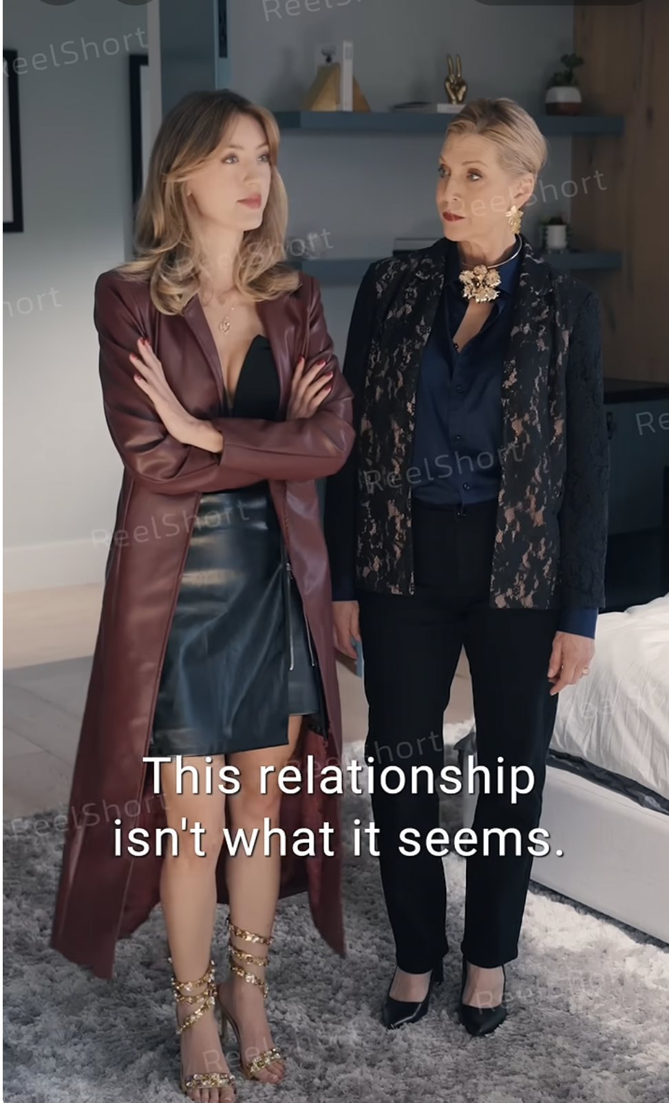 JC Ann and Elyse Mirto in "Pucked in the Friend Zone" | Source: youtube/reelshortapp