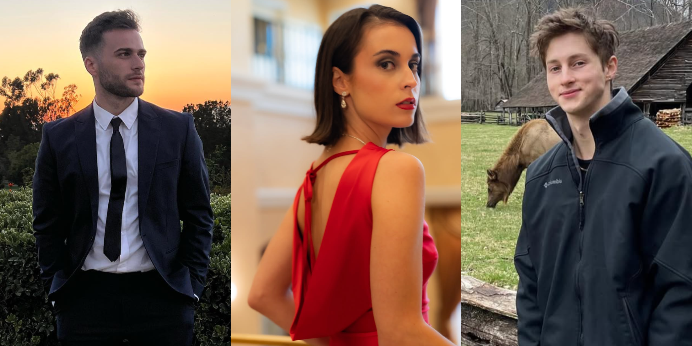 John William DiCaro, Candace Mizga, and Freddy Piazza | Instagram/john_dicaro, Instagram/candace.mizga, Instagram/freddypiazza