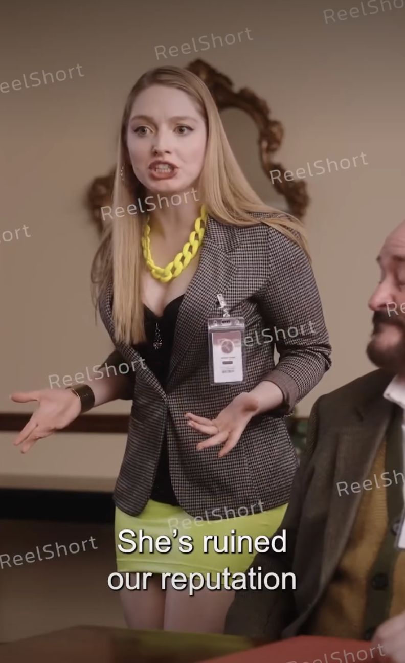 Danielle Vivcharenko as Tiffany in "The Billionaire Janitor Is Back" | Source: instagram/reelshortapp