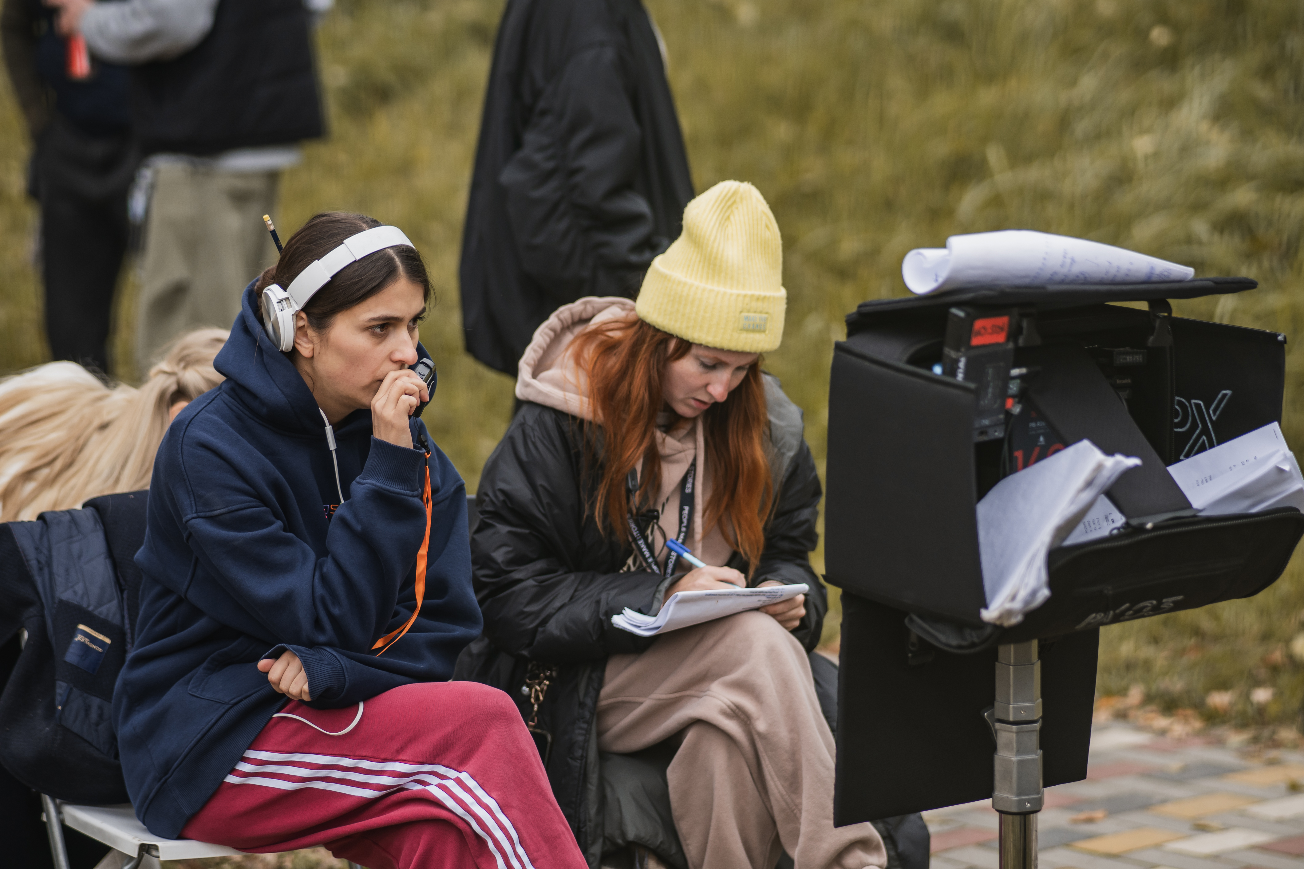 Director Kateryna Murakhovska and First Assistant Director Yevheniia Fursova keeping everything on track | Source: AMO Pictures