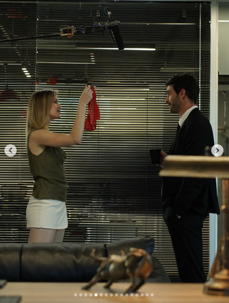 Aislinn Evans as Isabella and Sam Myerson as Adrian Blackwell in "Marriage Deal" | Source: instagram/smilin_aislinn