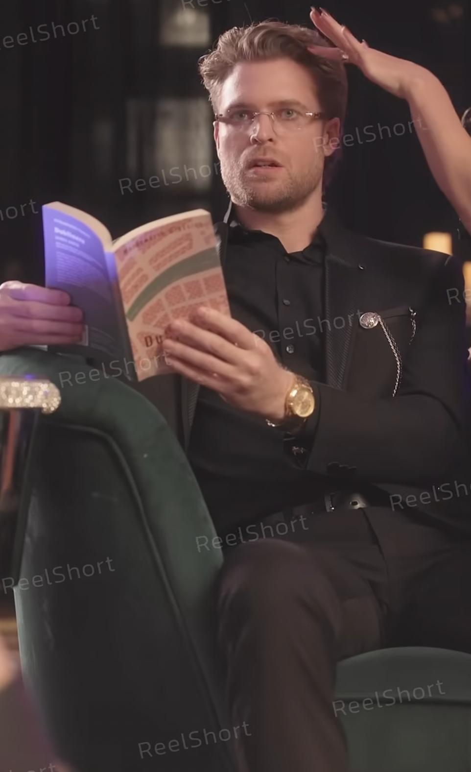 Rhett Wellington as Royce Kennedy in "Corrupting My Billionaire Boss's Heart" | Source: youtube/reelshortapp