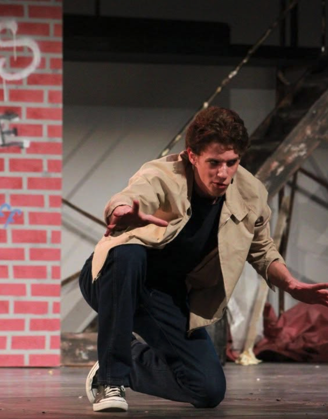 Gabe Armentano during a school play, where he began realizing how performance could bring people together and connect with audiences. | Source: Gabe Armentano
