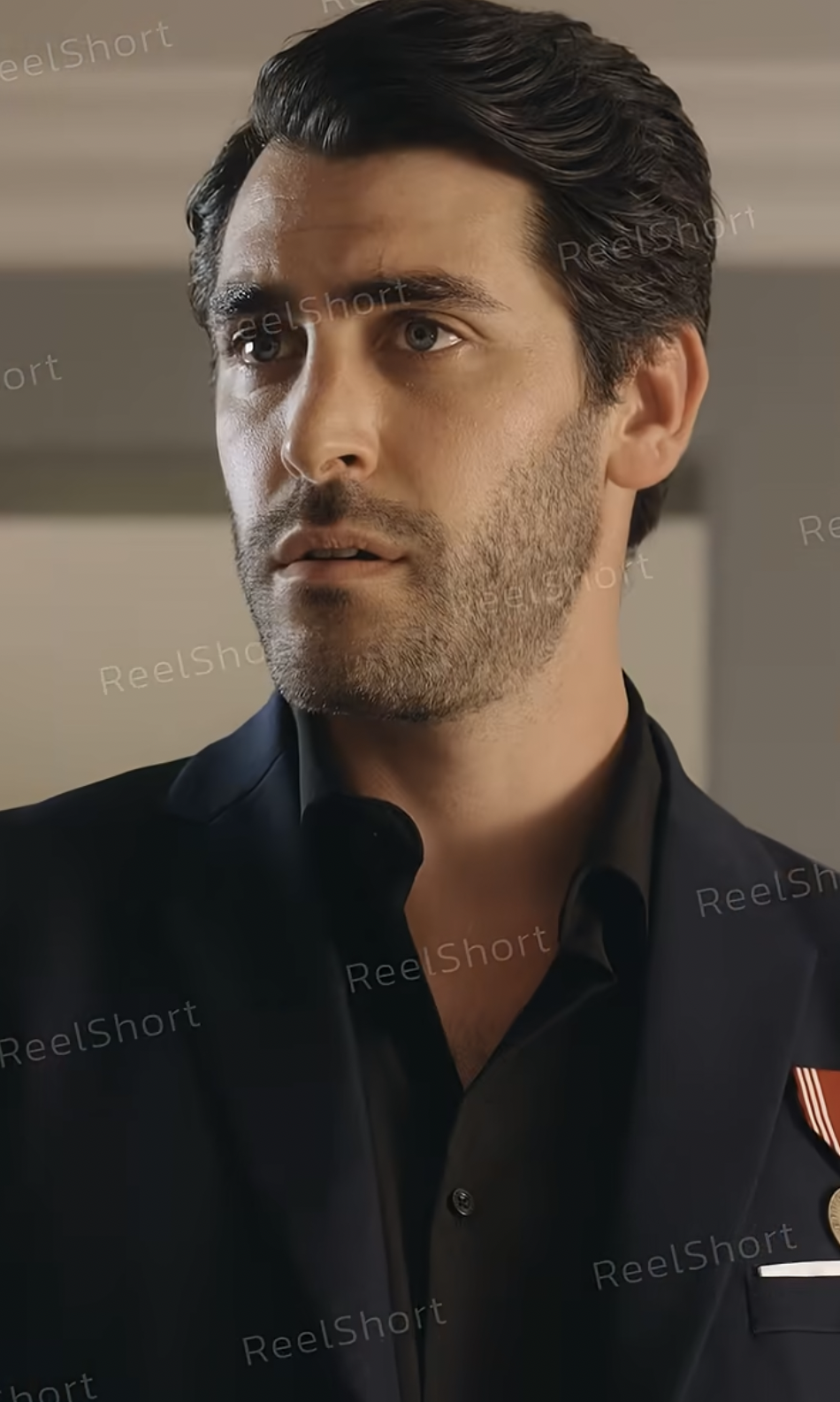 Sam Myerson as Levi Preston in "Run Away Single Mom, Safe in His Arms" | Source: youtube/reelshortapp