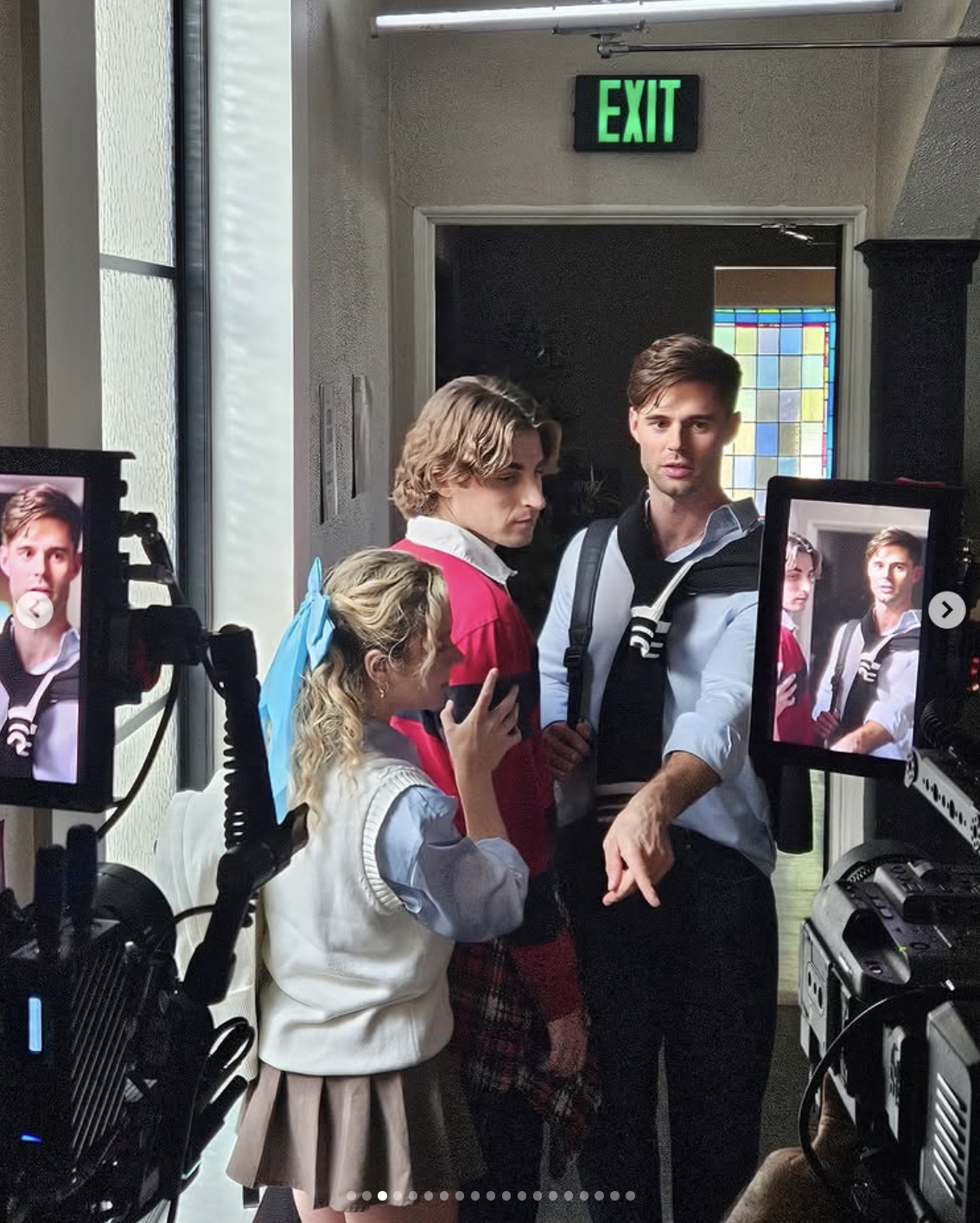 Behind the scenes of "Campus Rivals" | Source: instagram/erictaylorguilmette