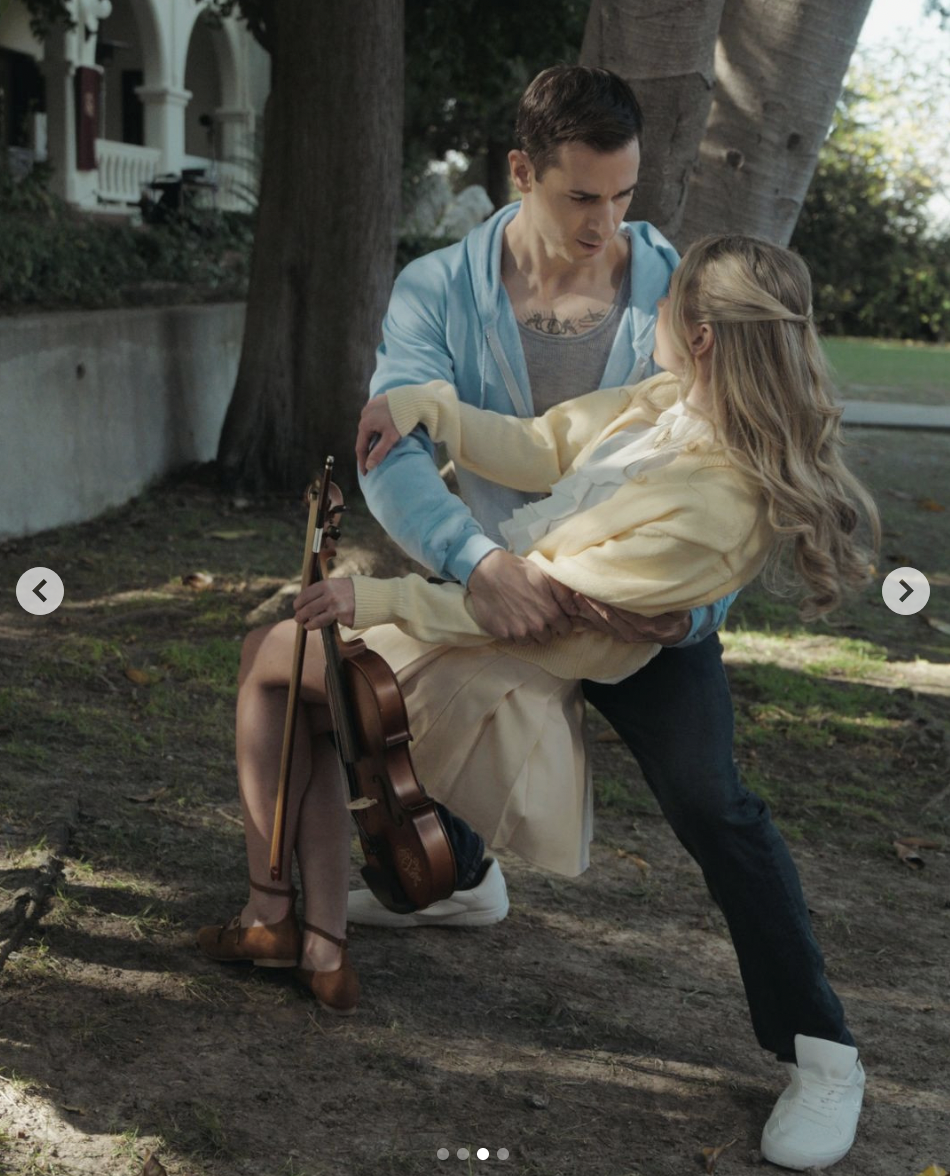 Ryan Vincent and Anna Stadler in "When Love's Sorrow Plays Again" | Source: instagram/reelshortapp