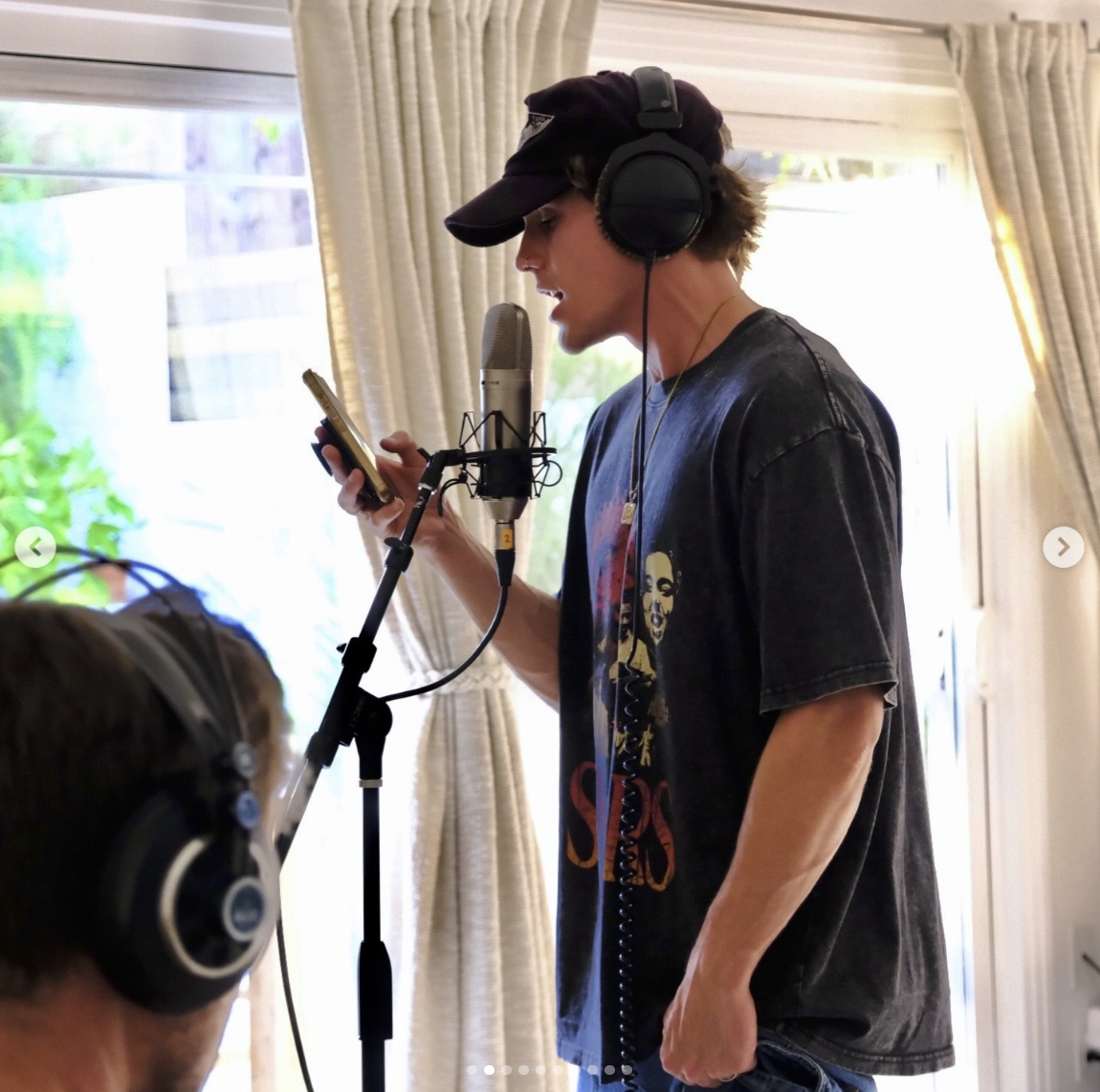 Nate W. Smith behind the scenes of "Call Me Your Boy" | Source: instagram/natewsmith