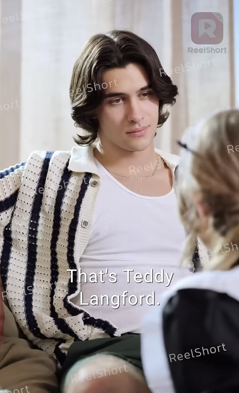 Luke Dodge as Teddy Langford in "Tell Me Not to Love You" | Source: youtube/reelshortapp