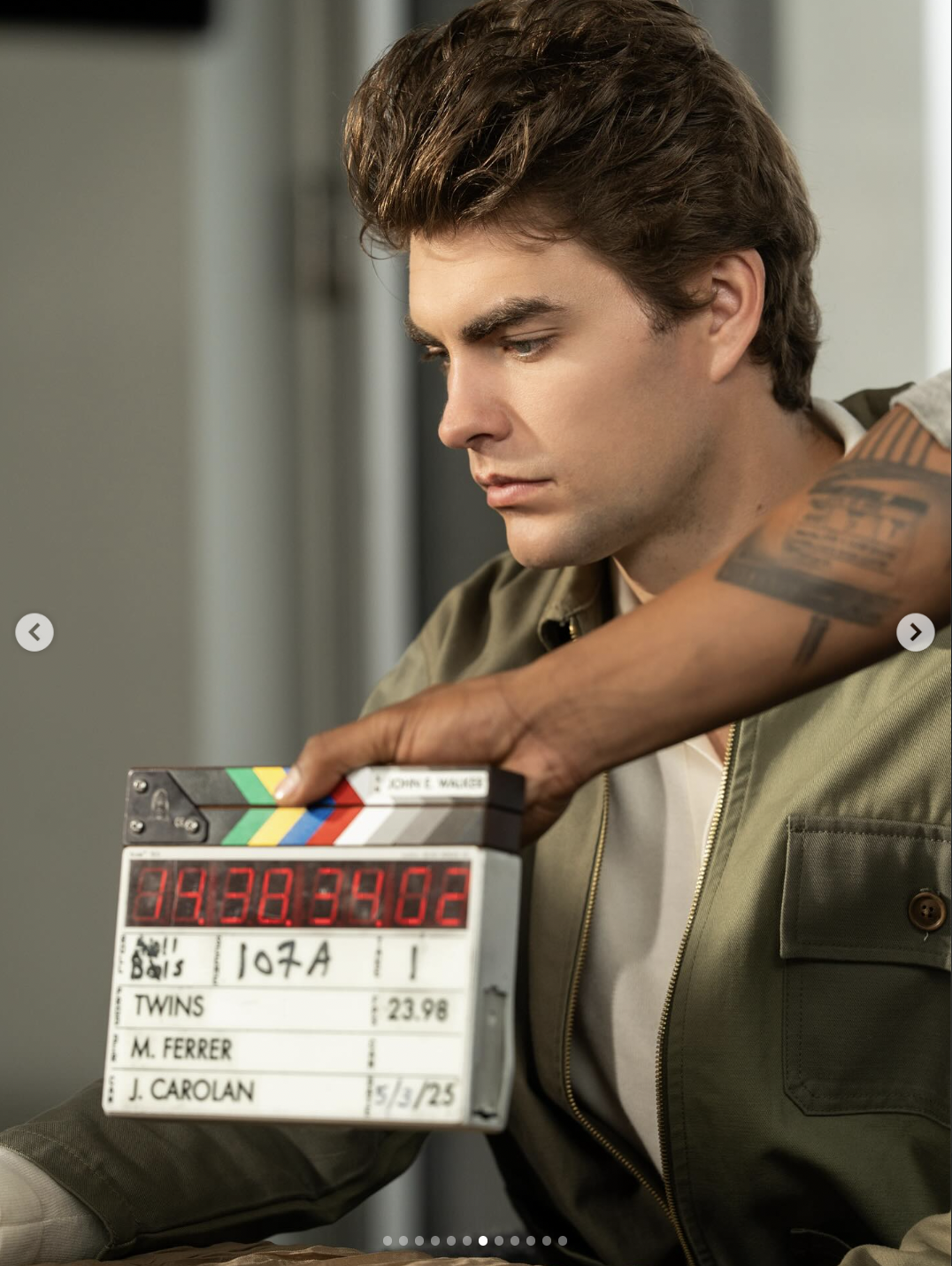 Seth Edeen on the set of "CEO's Twins Want Mommy Back" | Source: instagram/sethedeen