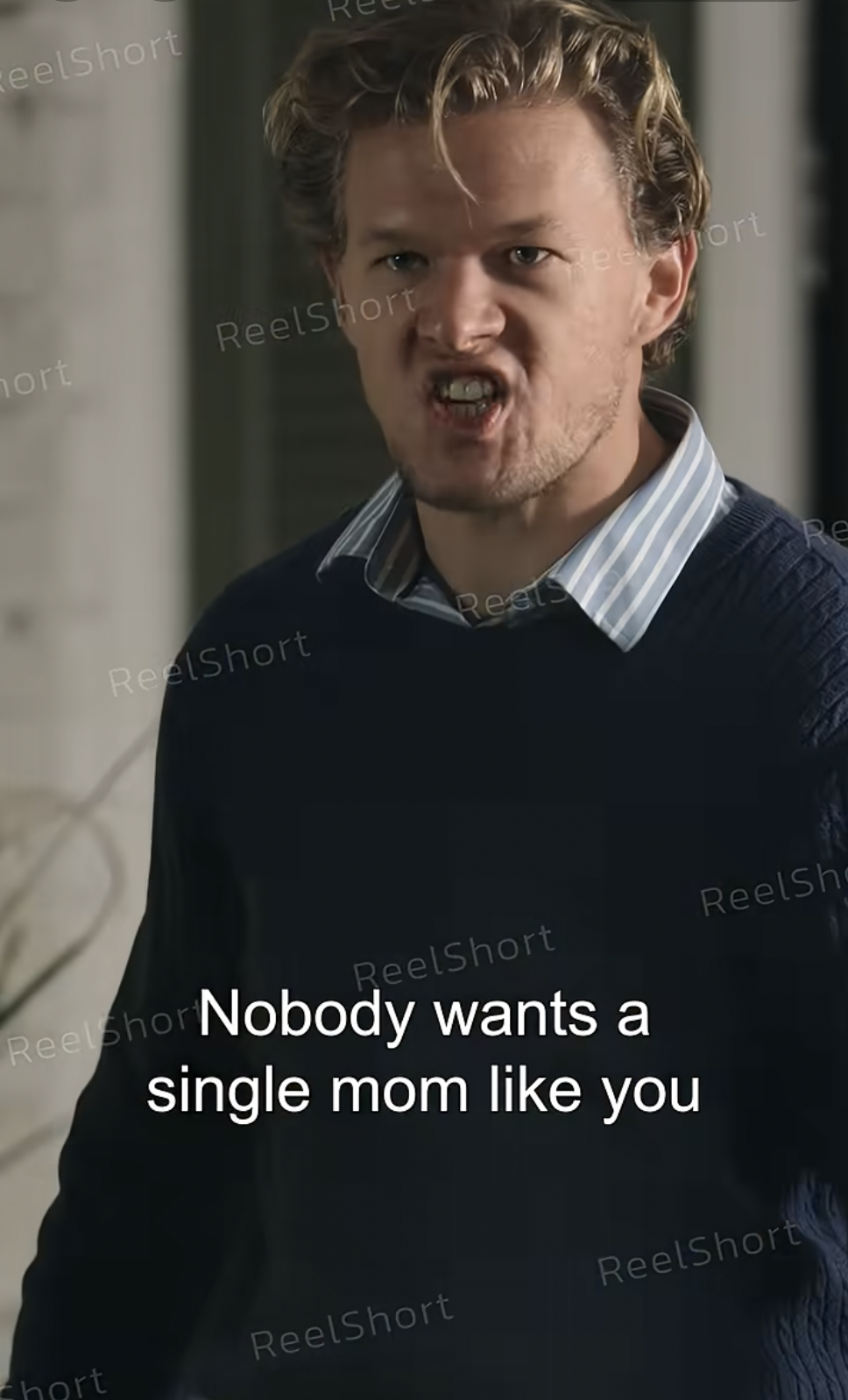 Trevor Teichmann as Tristan Wilson in "Run Away Single Mom, Safe in His Arms" | Source: youtube/reelshortapp