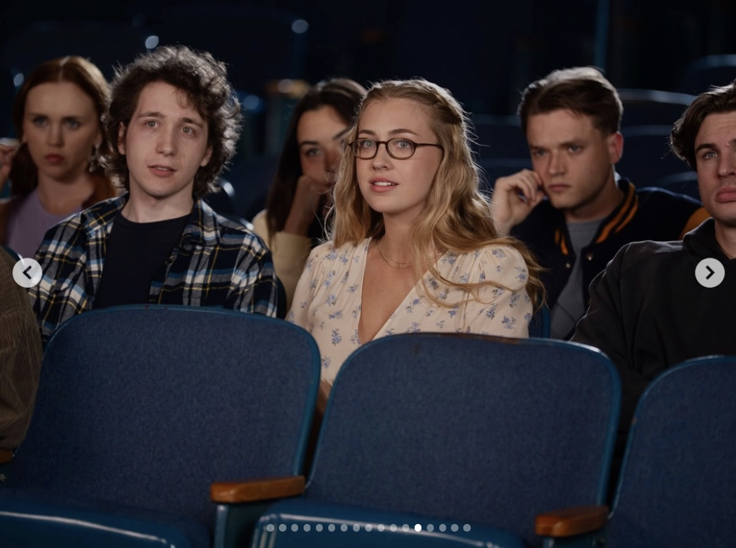 Brandon Halderman as Nicky Moore and Katelyn Rose as Peyton Moore in "Lessons in Love & Hate" | Source: instagram/kkatelyn_rose