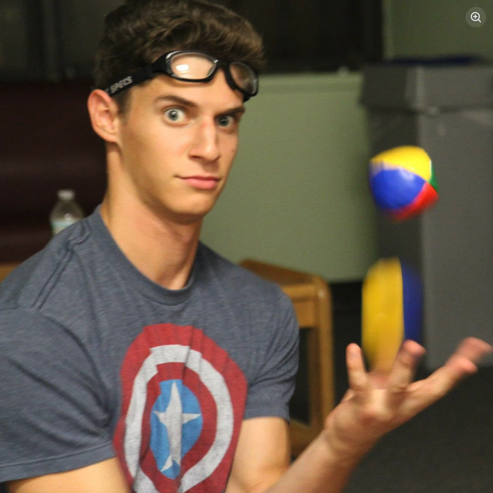A college photo of Gabe Armentano, whose creative curiosity has since expanded from acting to writing, producing, music, and game design. | Source: Gabe Armentano