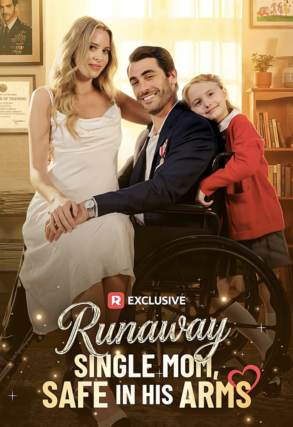 The poster for "Run Away Single Mom, Safe in His Arms" | Source: youtube/reelshortapp