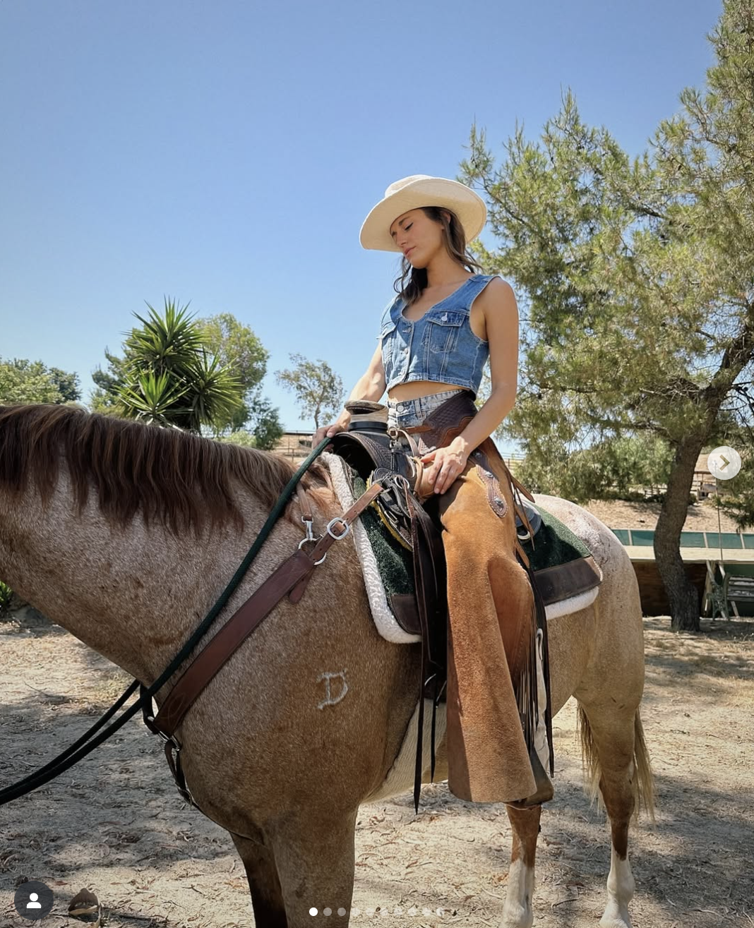 Kelsey Maskell riding a horse, posted on July 24, 2024. | Source: Instagram/kelseyannmaskell
