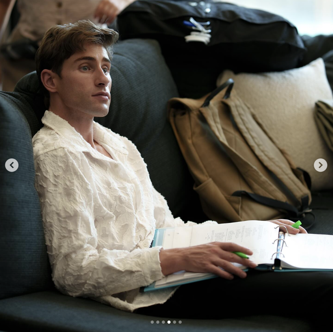 Declan Clifford behind the scenes of "The Fake Debutante and the True Billionaire" | Source: instagram/declanrclifford