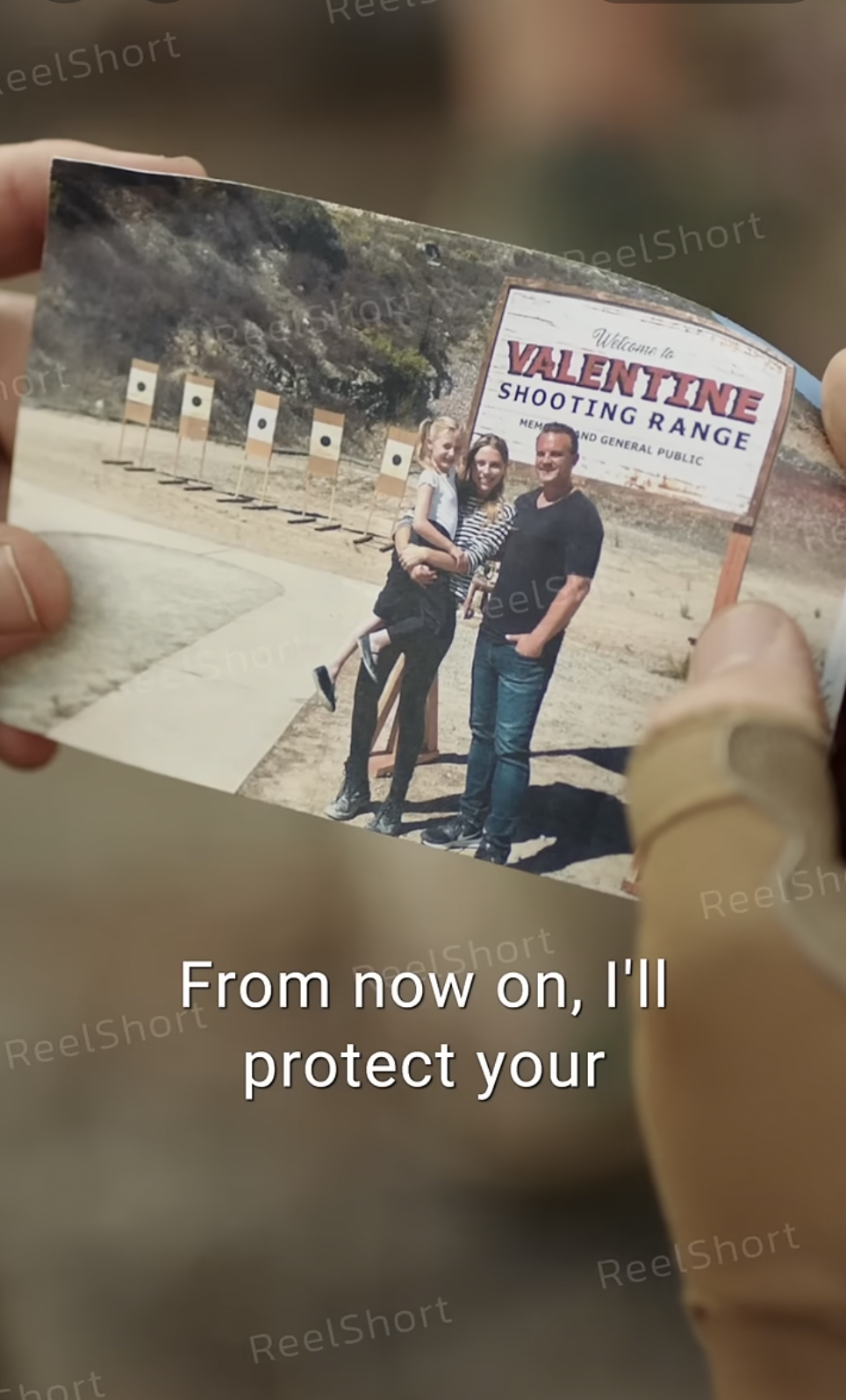 A photo of Lewis Valentine with his daughter Jane and granddaughter Rebecca in "American Sniper: The Last Round" | Source: youtube/reelshortapp
