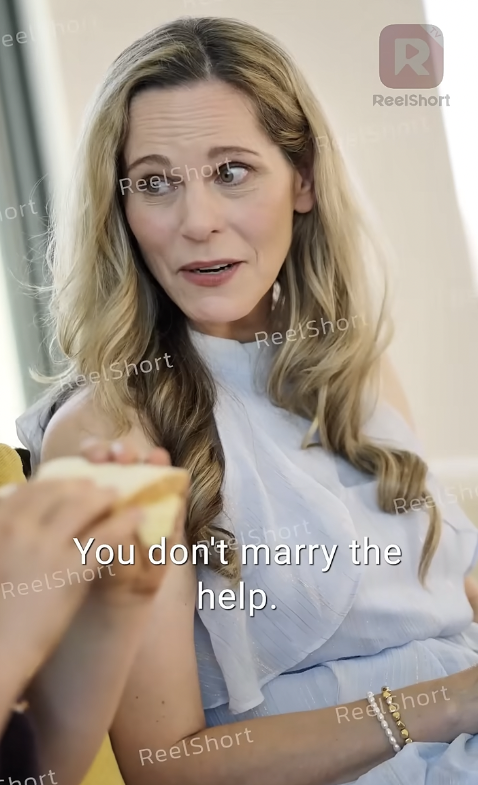 Summer Moore as Caroline Langford in "Tell Me Not to Love You" | Source: youtube/reelshortapp