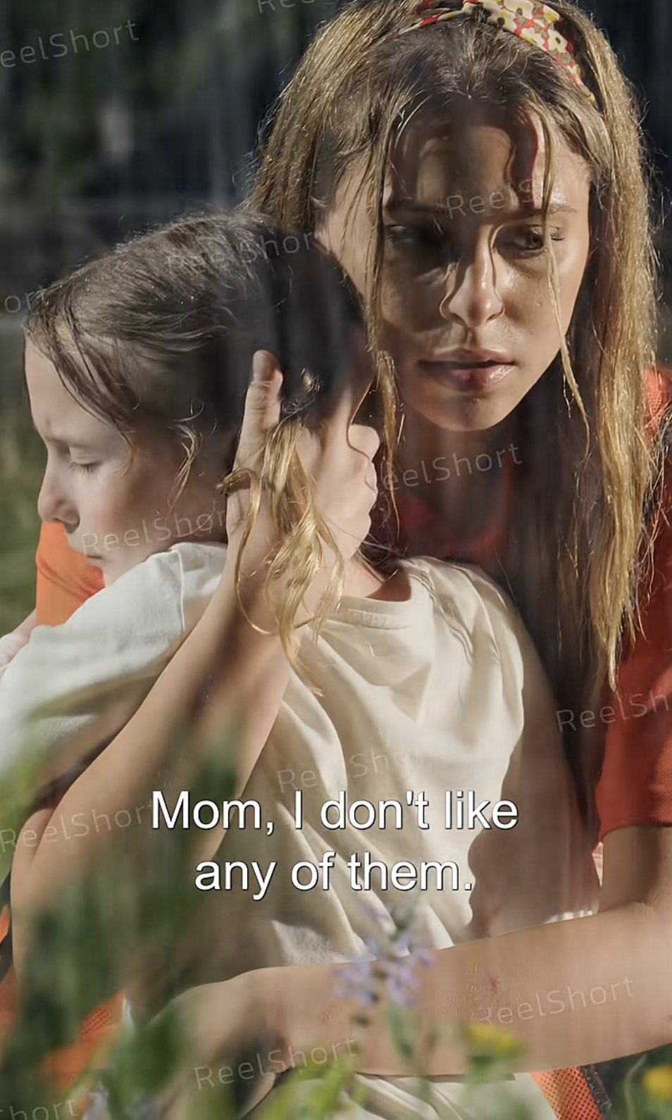 Piper Jean Jones as Judy Harrison and Addison Bowman as Maria Harrison in "Run Away Single Mom, Safe in His Arms" | Source: youtube/reelshortapp