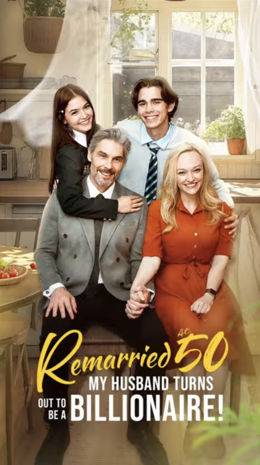 The poster for "Remarried at 50: My Husband Turns Out to Be a Billionaire" | Source: youtube/dreameshort|miniseries