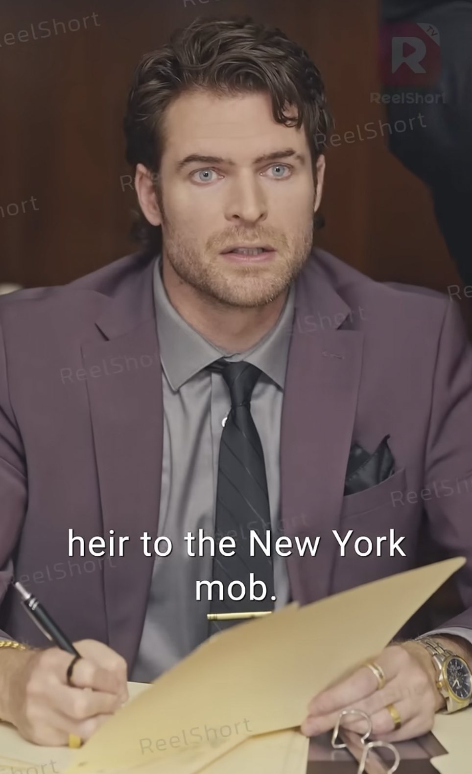 Rhett Wellington as Luca Vitiello in "Bound by Honor" | Source: youtube/reelshortapp