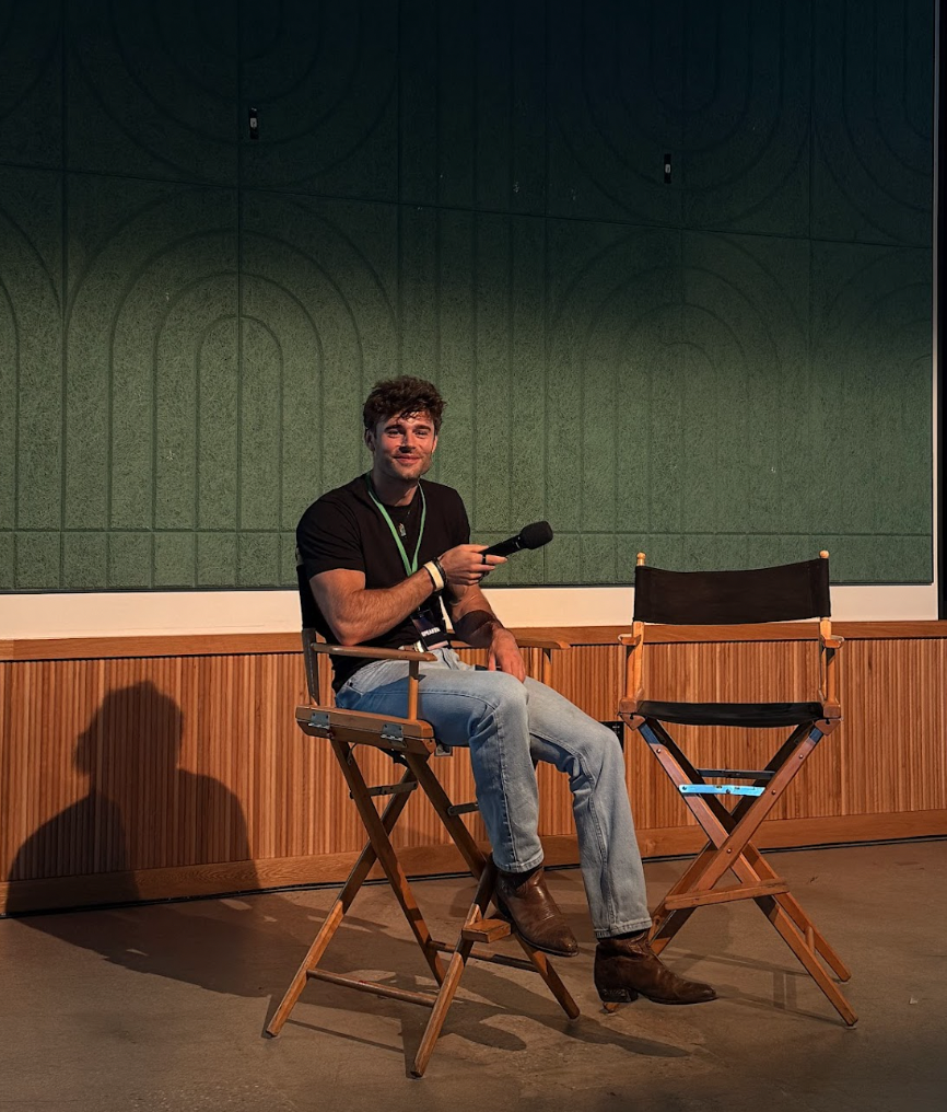 Eric Guilmette speaking about his journay from acting to production at the LA Vertical Drama Market: 2nd Edition in May 2026 | Source: Vertical Drama Explorer