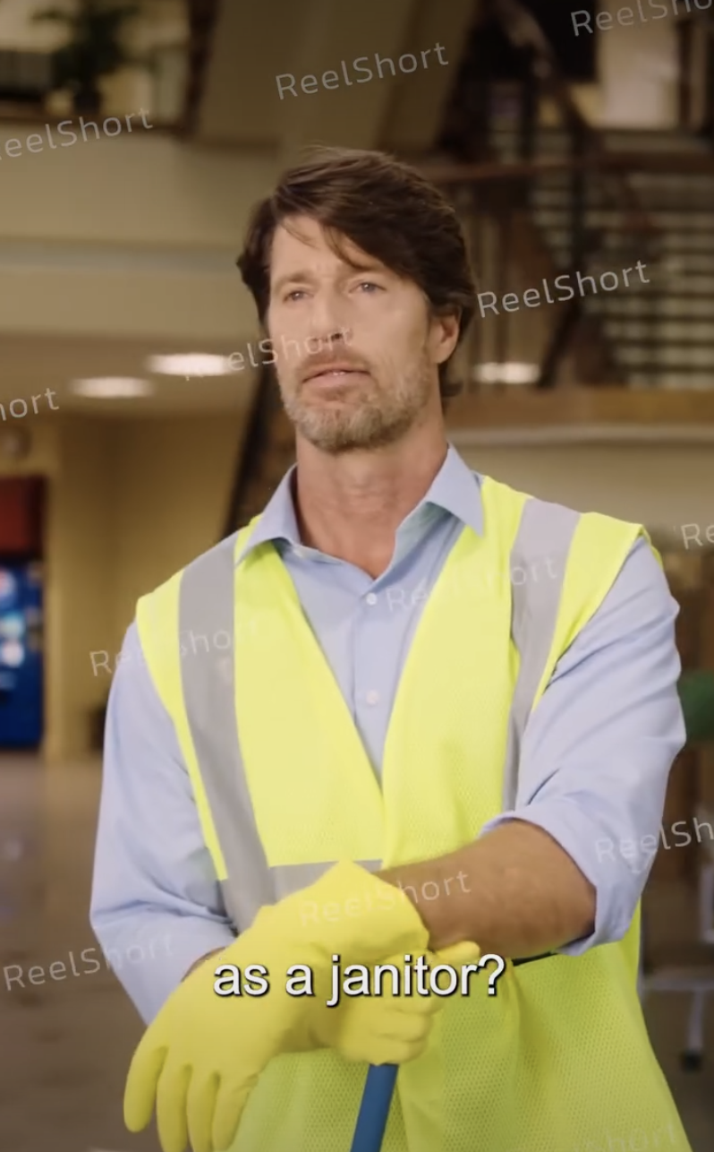 Rib Hillis as Jack Bradshaw in "The Billionaire Janitor Is Back" | Source: instagram/reelshortapp